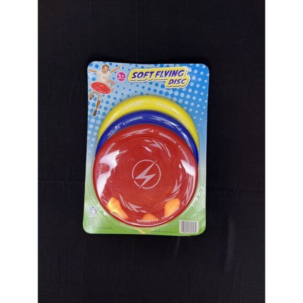 3 Pcs 7 Inch Flying Kid's Toys‎ Training Disc Soft Disk Yellow/Blue/Red